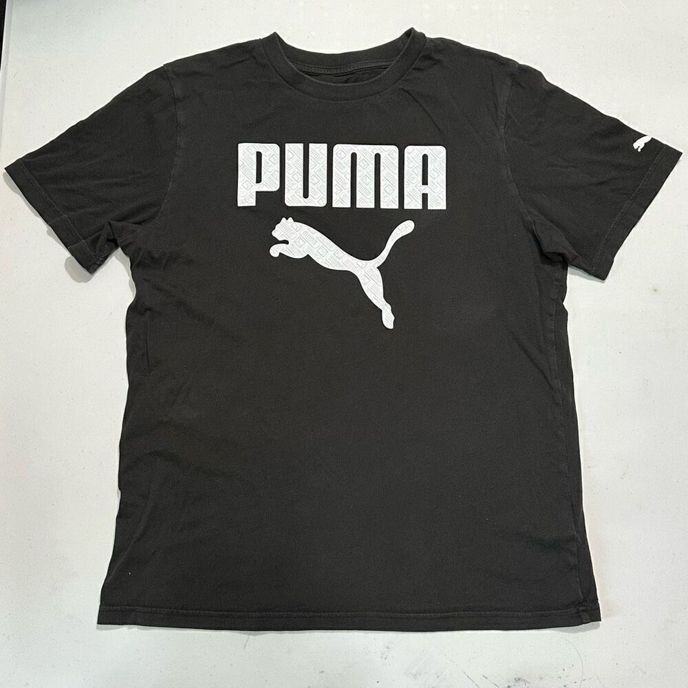 Puma Black Short Sleeve T-shirt | Men Size Medium